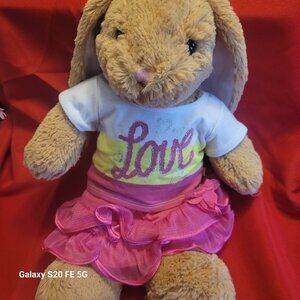 2009 Build a Bear Bunny with Justice Outfit